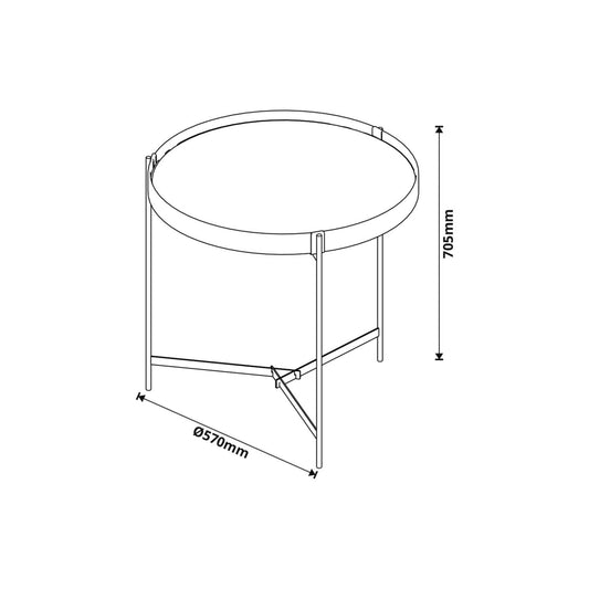 Mesa Lateral Aqua Café Altavisión