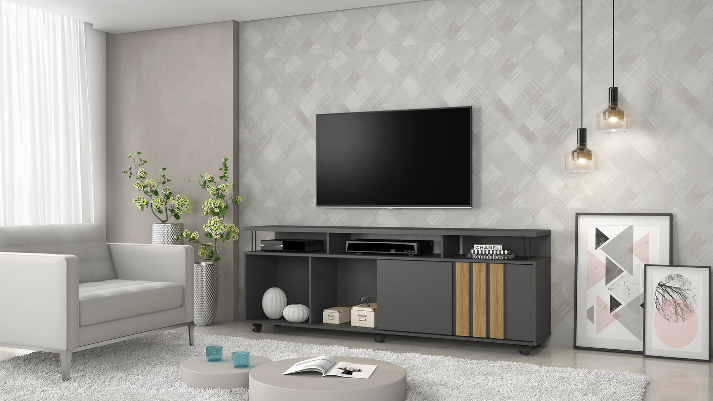 Rack TV 70'' Atraente Gris Di Poretti