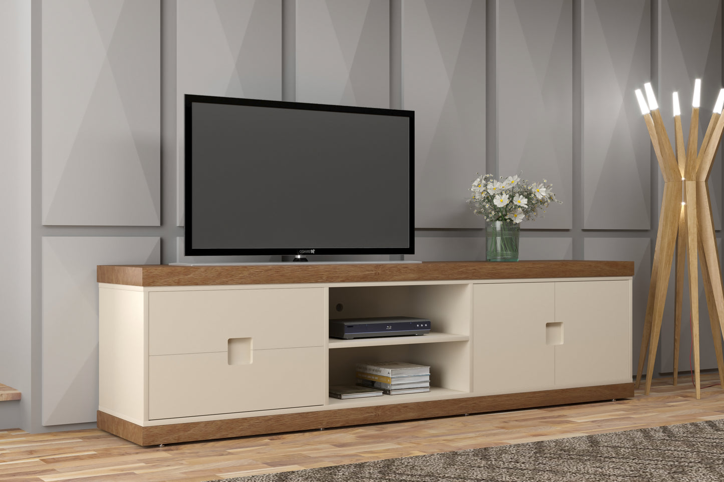 Rack TV 60'' Cantón Di Poretti