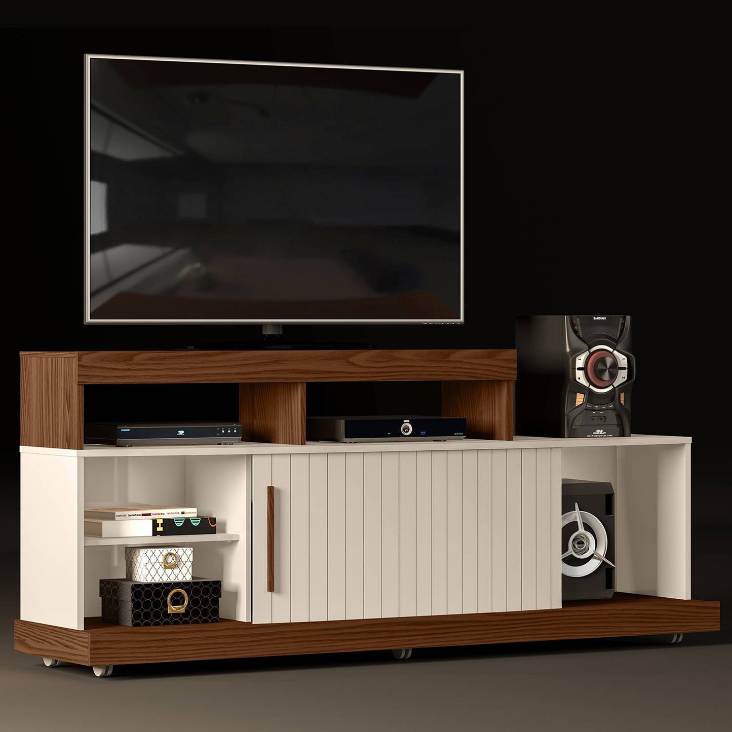 Rack TV 47" Scala Marroquim Blanco Altavisión