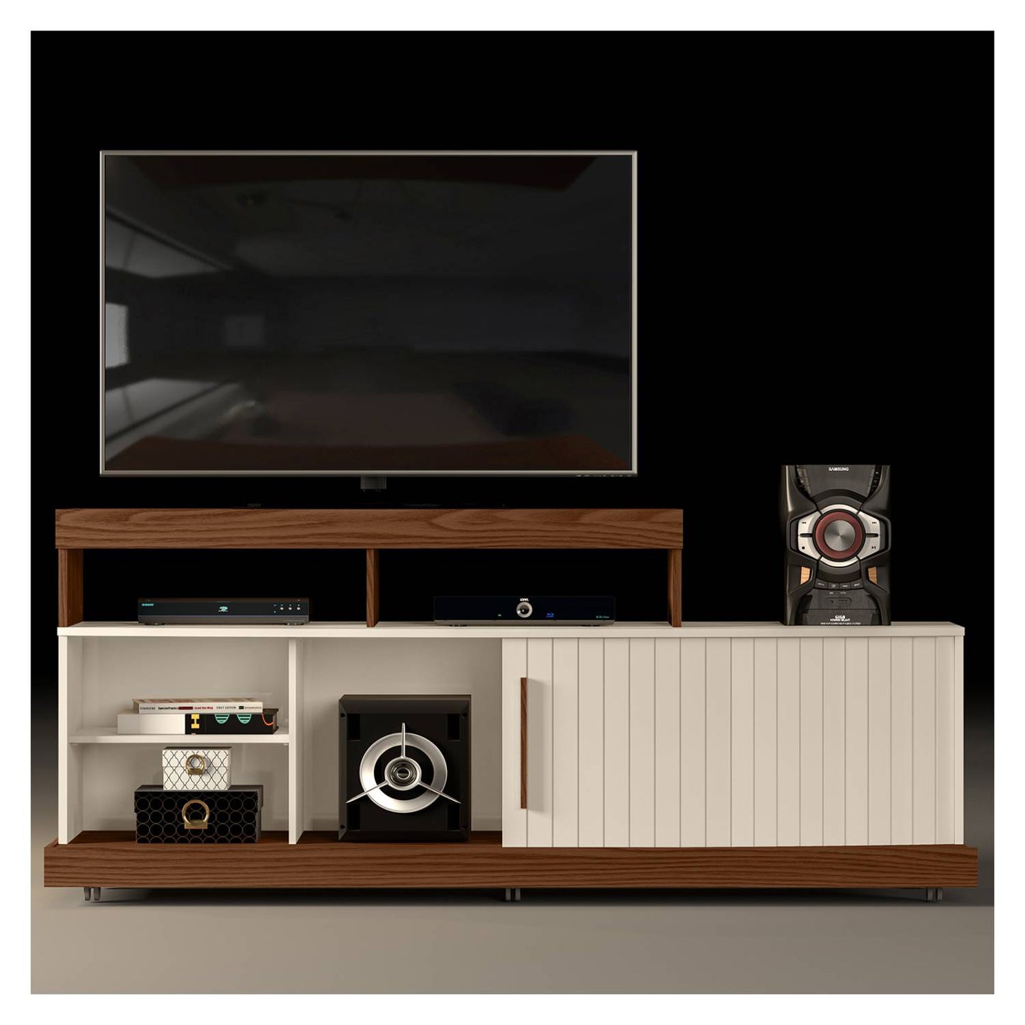 Rack TV 47" Scala Marroquim Blanco Altavisión