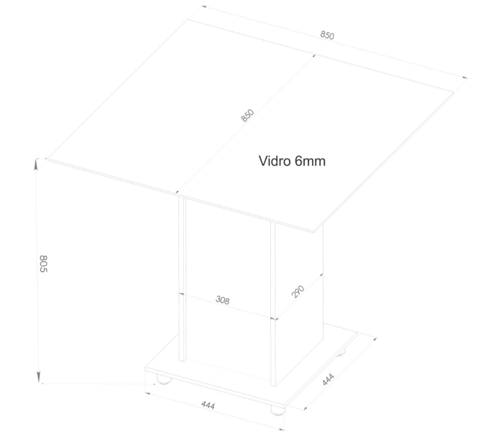 Comedor 4 sillas Focco Altavisión