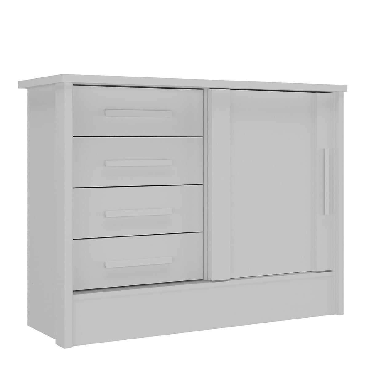 Cómoda Pandora 4 Cajones 1 Puerta Blanco Altavisión