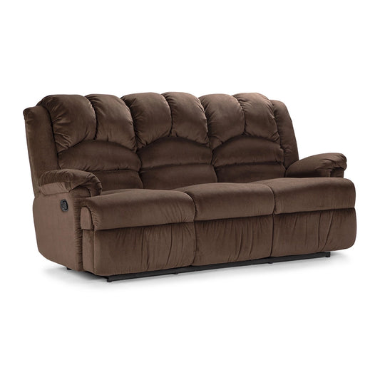 Sofá 3 Cuerpos Reclinable Jarrie Tela Chex Manual Café Rosen
