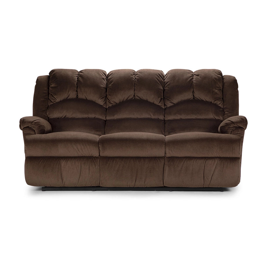 Sofá 3 Cuerpos Reclinable Jarrie Tela Chex Manual Café Rosen