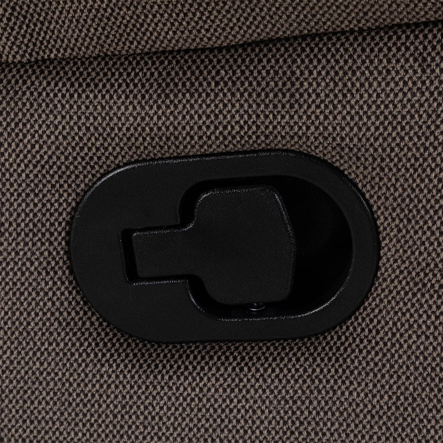 Sofá 2 Cuerpos Reclinable Jarrie Tela Chex Manual Gris Rosen