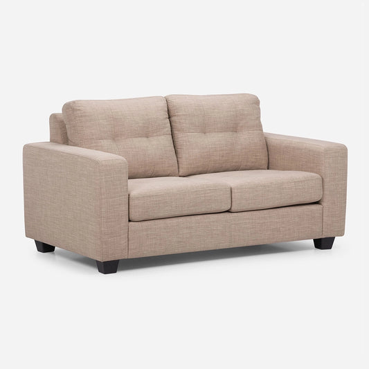 Sofá 2 Cuerpos Mira Tela Beige Rosen