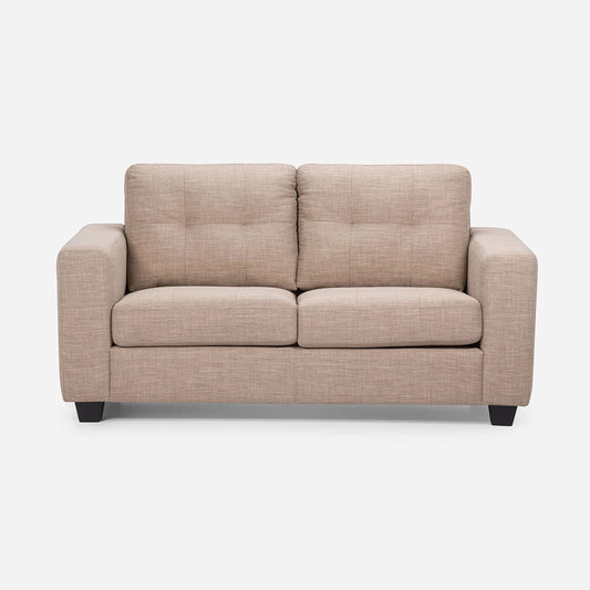 Sofá 2 Cuerpos Mira Tela Beige Rosen