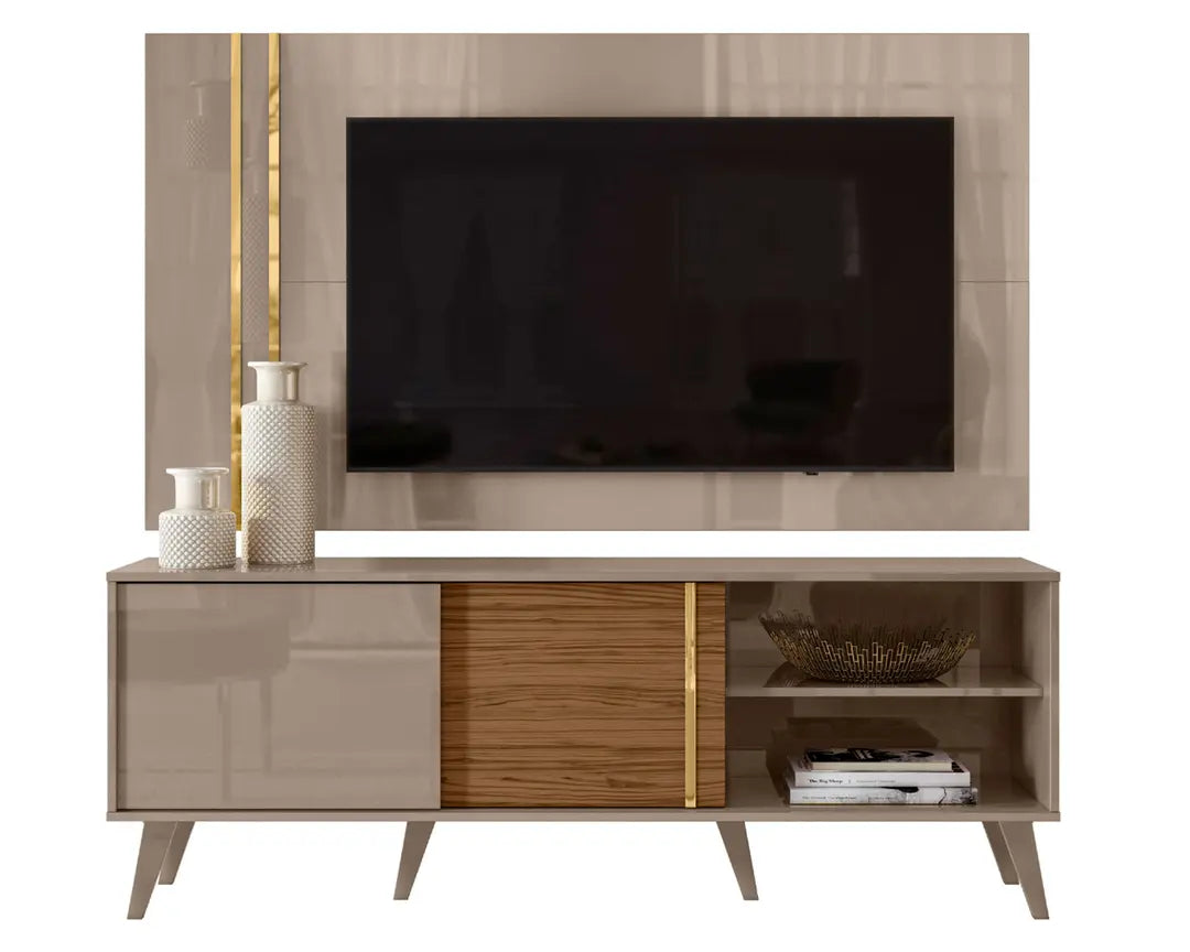 Rack + Panel TV 65" Cronos Fendi Natural Altavisión