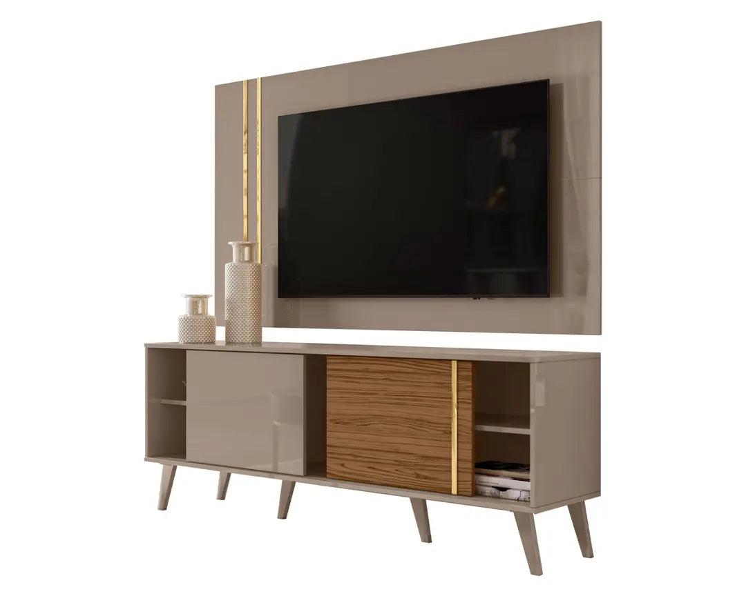 Rack + Panel TV 65" Cronos Fendi Natural Altavisión