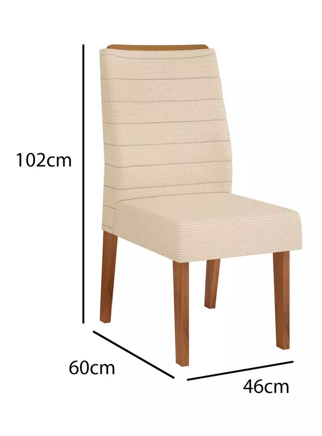 Comedor 6 sillas Yara Blanco Off White Altavisión