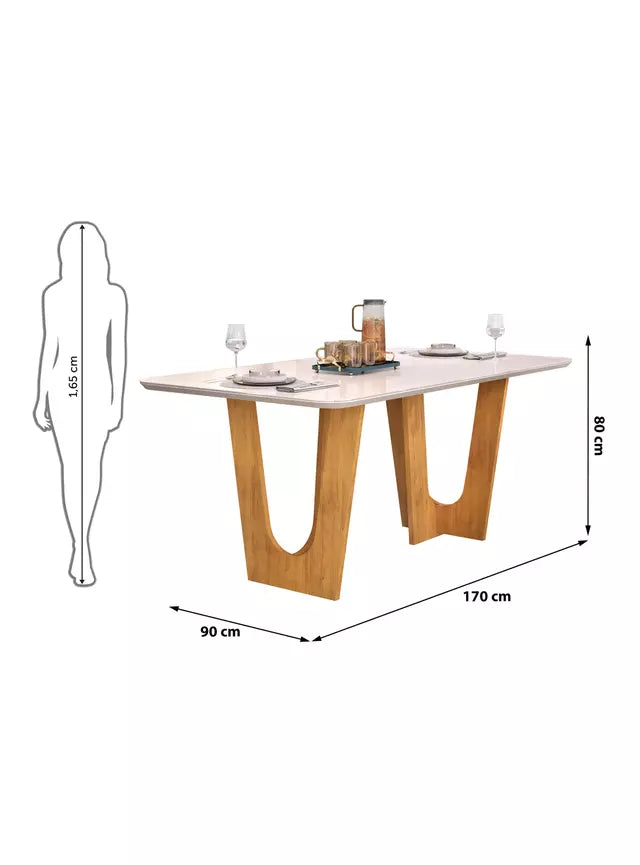 Comedor 6 sillas Nala Café Off White Altavisión