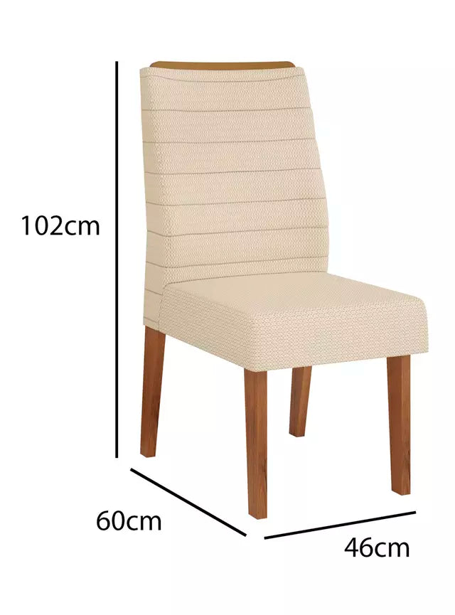 Comedor 6 sillas Nala Café Off White Altavisión