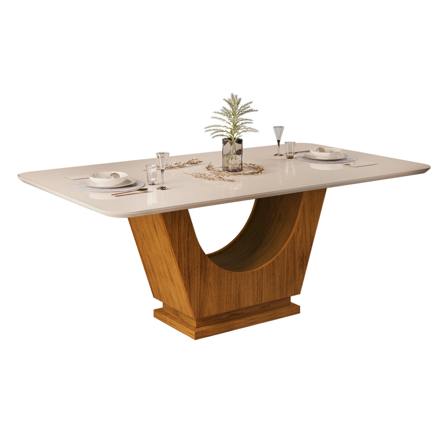 Comedor 6 sillas Flora Natural Gris Altavisión