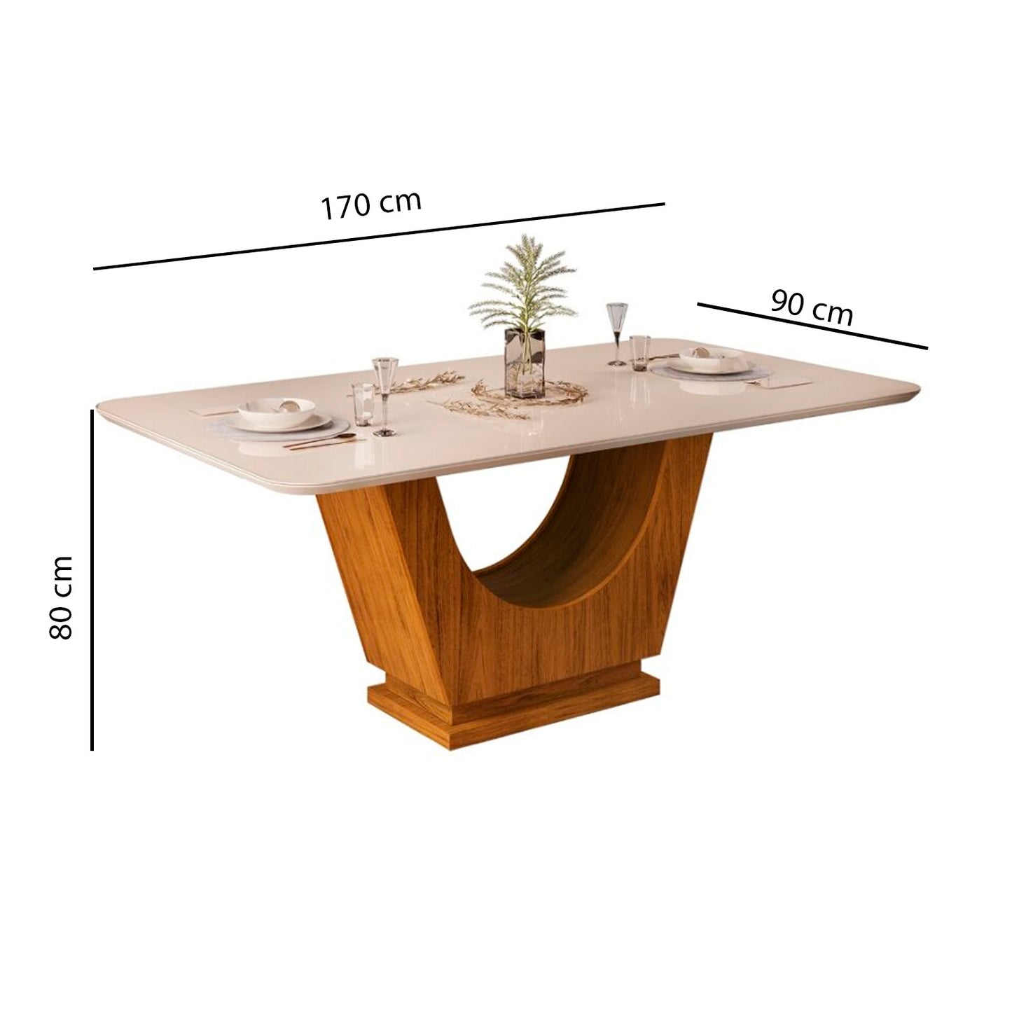 Comedor 6 sillas Flora Natural Gris Altavisión