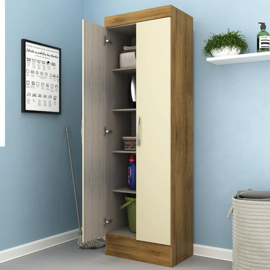 Mueble Multiuso 2 Puertas Serido Cinamomo/Off White Altavisión