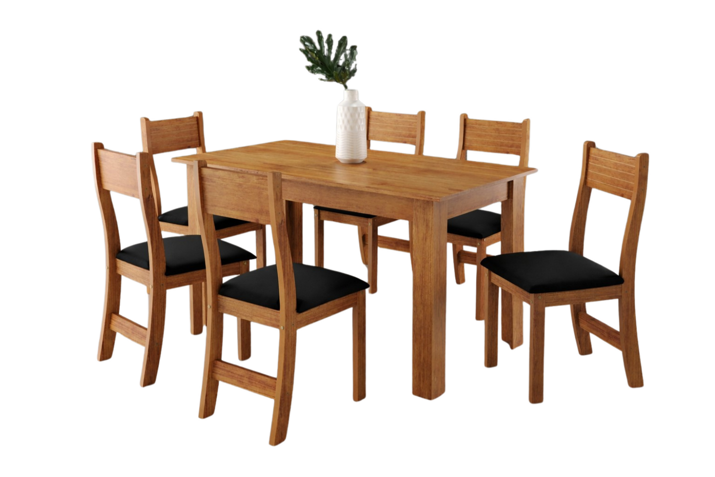 Juego de Comedor 6 sillas Violeta Negro Café Altavisión