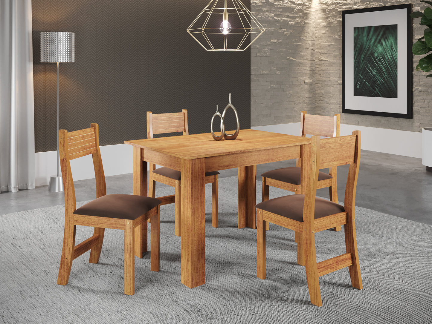 Juego de Comedor 4 sillas Florencia Altavisión