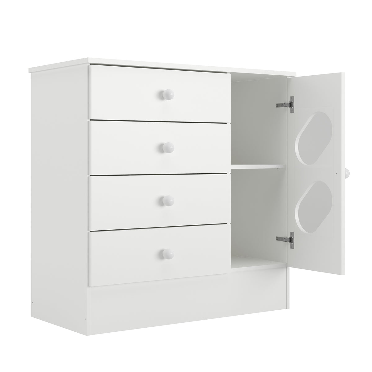 Cómoda Bebé Stop 4 Cajones Blanco Matte Altavisión