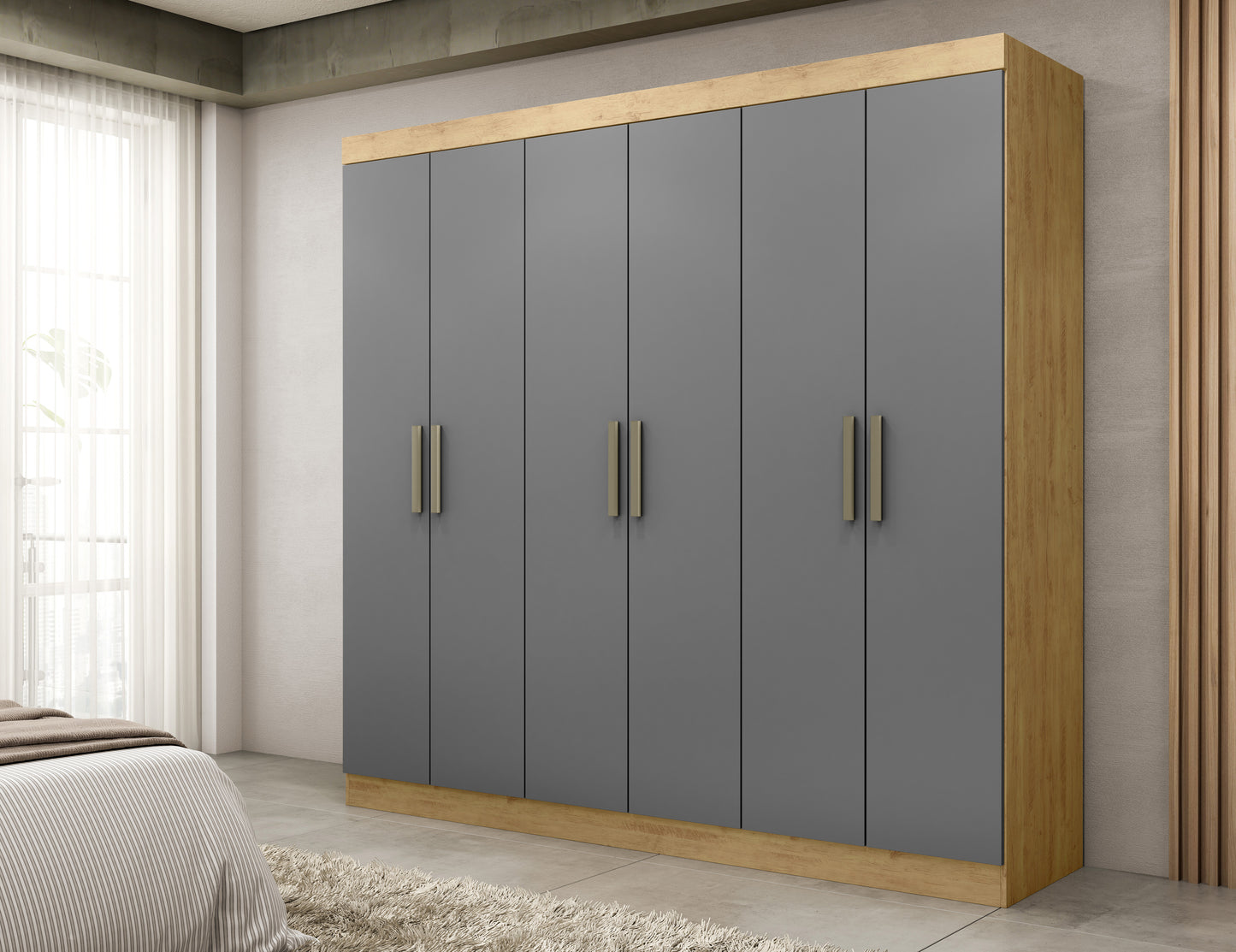 Closet Paris 6P 2C Gris Di Poretti