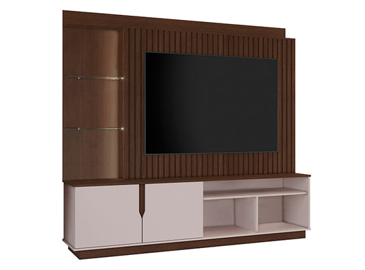 Home TV 60" Amparo Chocolate Off White Di Poretti