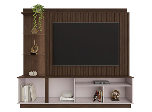 Home TV 60" Amparo Chocolate Off White Di Poretti