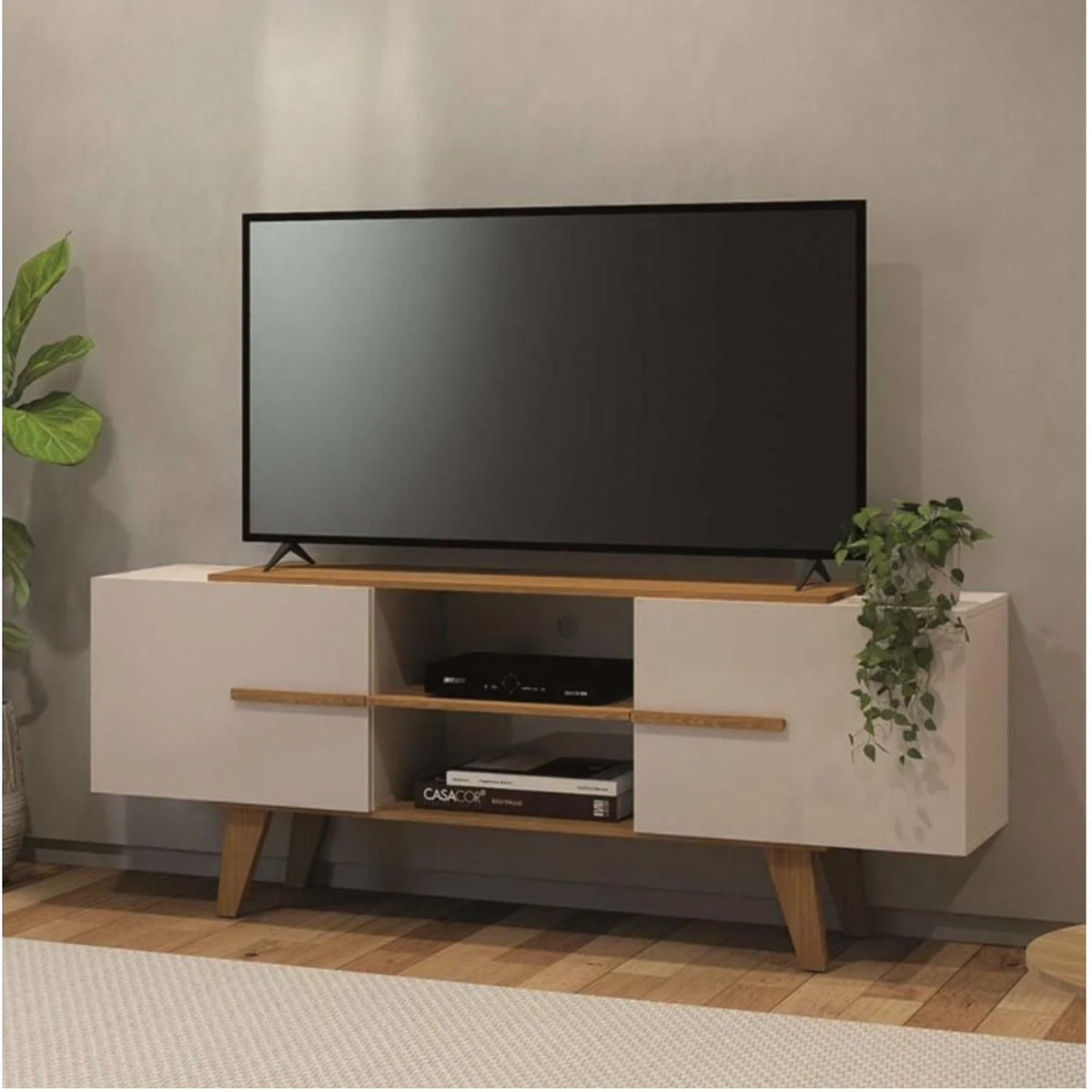 Rack Vila 65" Cinamomo/Off White Altavisión