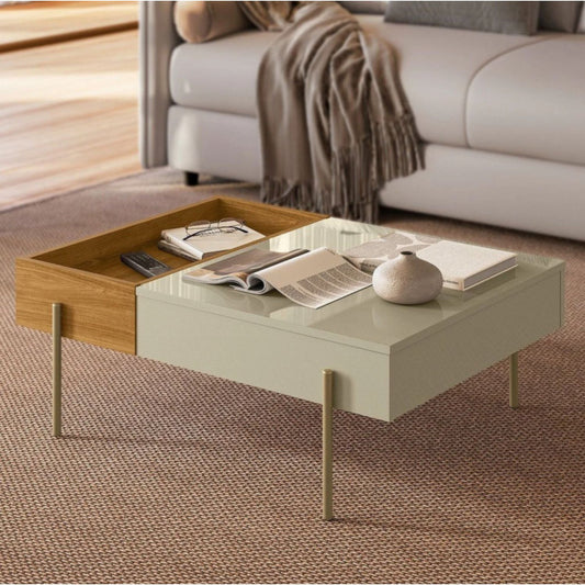 Mesa de Centro Leme Cinamomo/Off White Altavisión