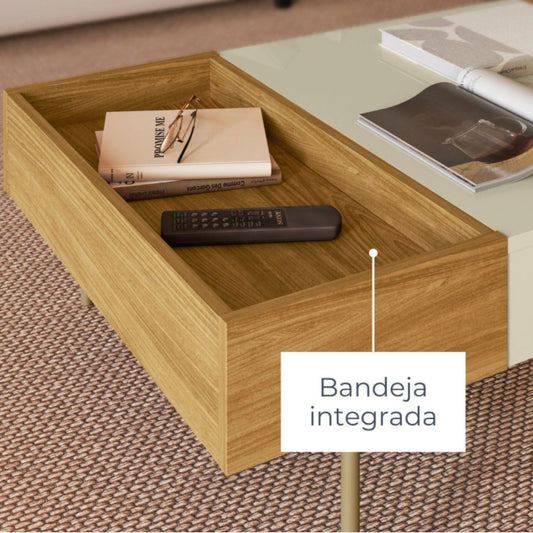 Mesa de Centro Leme Cinamomo/Off White Altavisión