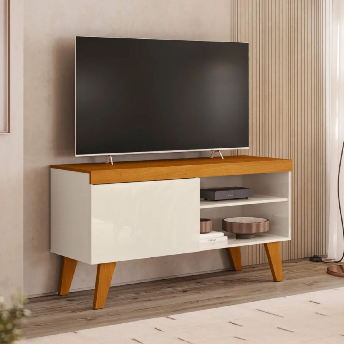Rack Doca 43" Cinamomo/Off White Altavisión
