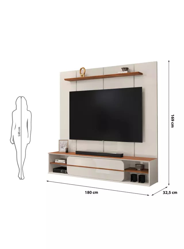Panel TV Alana 70" Off White/Freijo Altavision