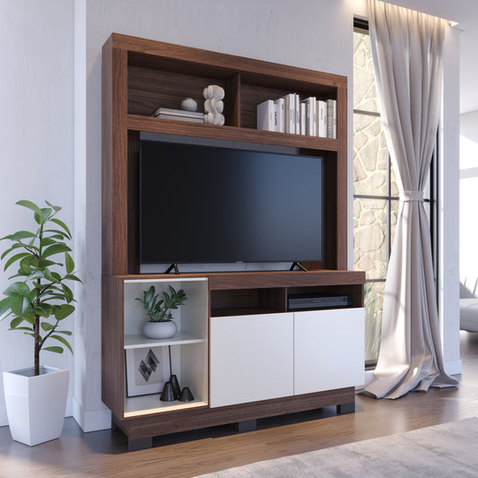 Estante Ambar Nogueira Real Off White Altavision