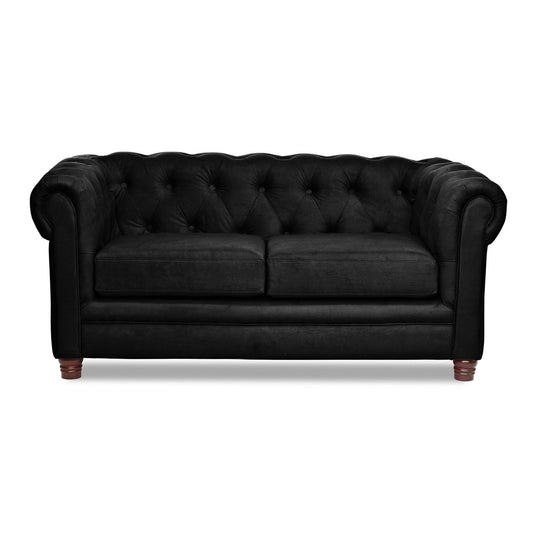 Sofá 2 Cuerpos Florencia Velvet Negro Latam Home