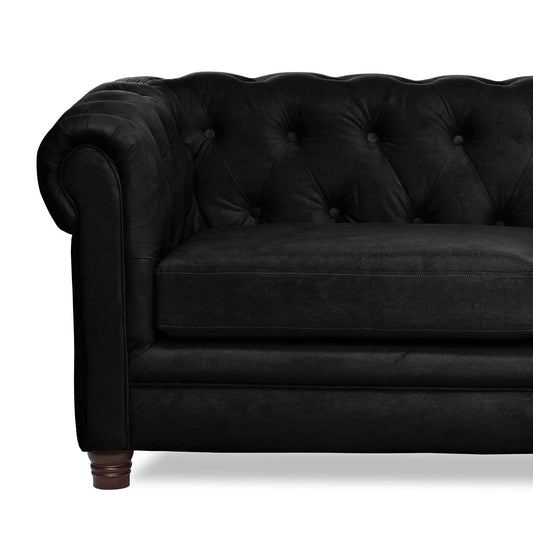 Sofá 2 Cuerpos Florencia Velvet Negro Latam Home