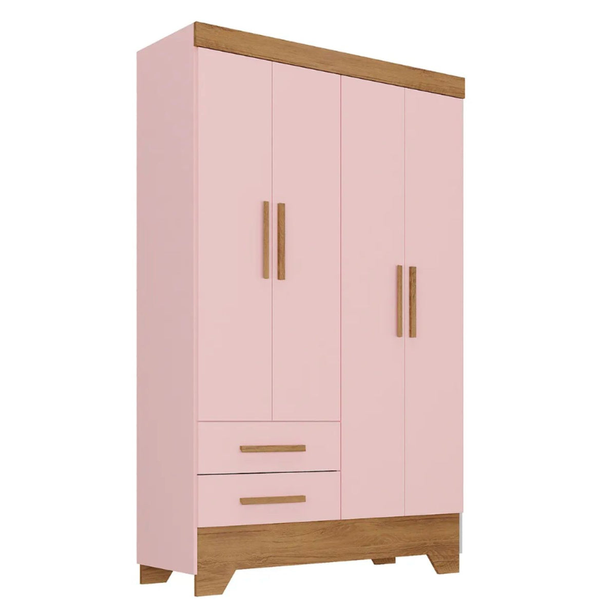 Clóset Bambole 4 Puertas 2 Cajones Rosa Di Poretti