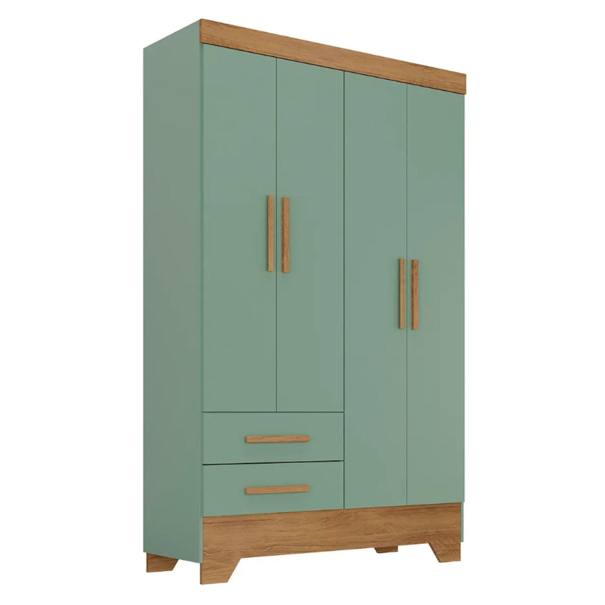 Clóset Bambole 4 Puertas 2 Cajones Verde Di Poretti