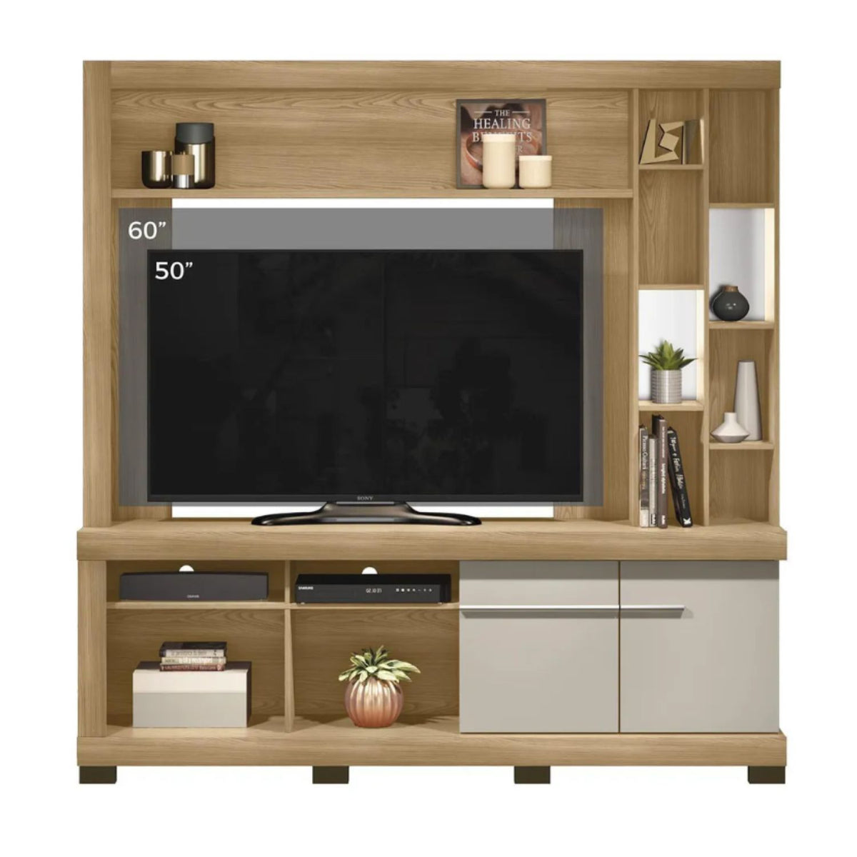 Home TV 65" Canela Cinamomo/Off White Di Poretti