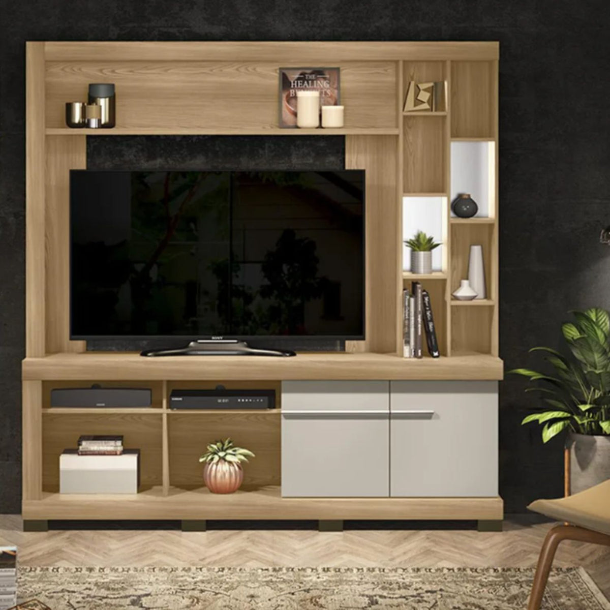 Home TV 65" Canela Cinamomo/Off White Di Poretti