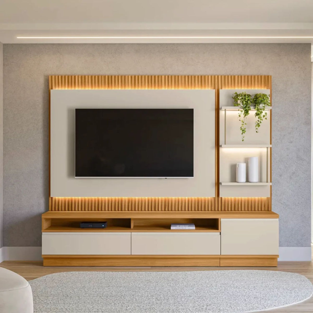 Home TV 70" Sao Paulo Cinamomo/Off White 2C 1P Di Poretti
