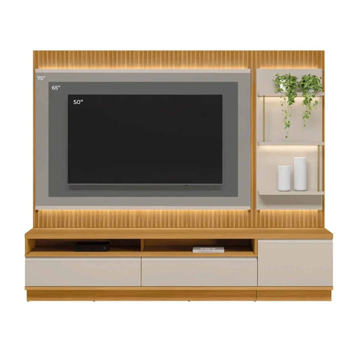 Home TV 70" Sao Paulo Cinamomo/Off White 2C 1P Di Poretti
