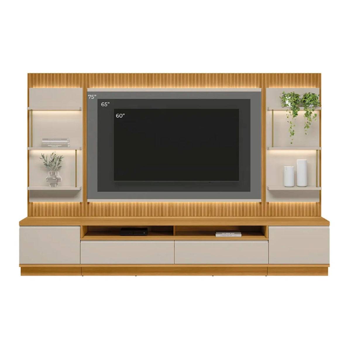 Home TV 70" Sao Paulo Cinamomo/Off White 2C 2P Di Poretti