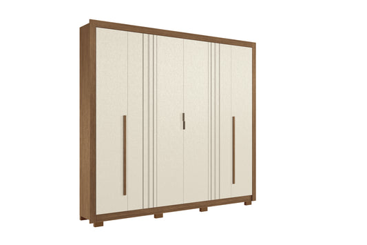 Closet 6 Puertas Miletto Jatoba/Arena Altavision