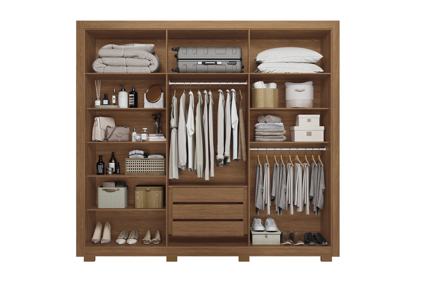 Closet 6 Puertas Miletto Jatoba/Arena Altavision