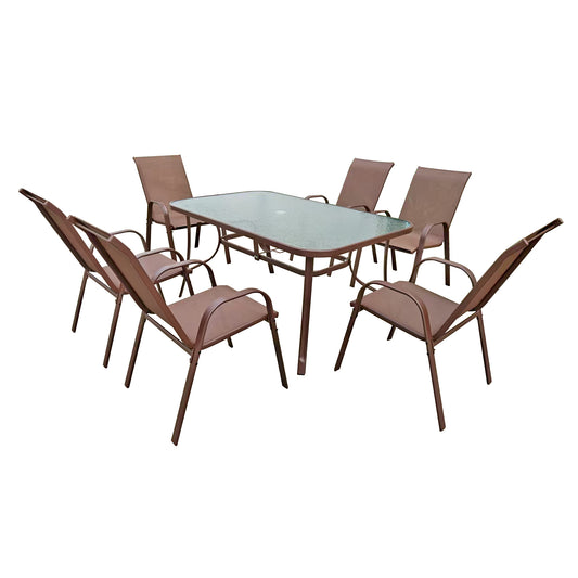 Juego De Comedor Terraza 6P Fiorentino Di Poretti