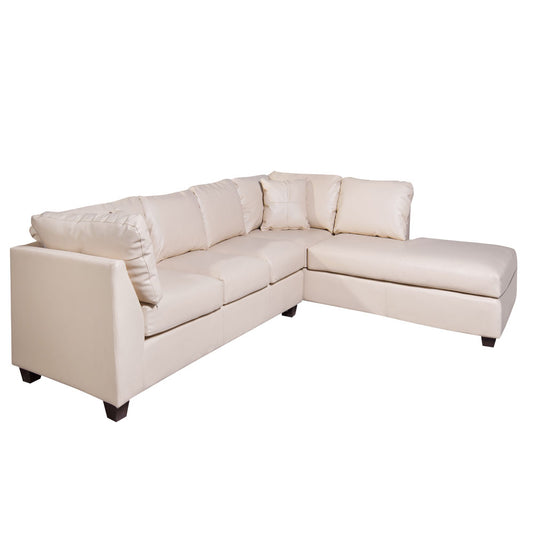 Sofá seccional Derecho Padua PU Beige Latam Home