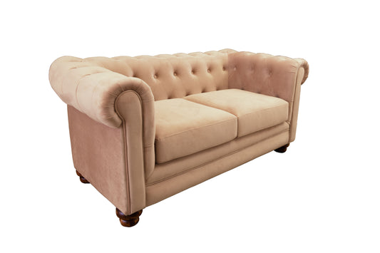 Sofá 2 Cuerpos Florencia Velvet Beige Latam Home