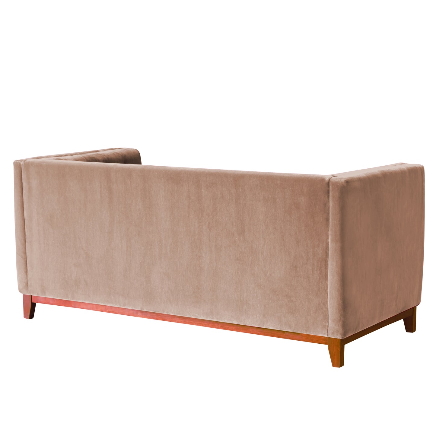 Sofá 3 Cuerpos Roma Velvet Beige Latam Home