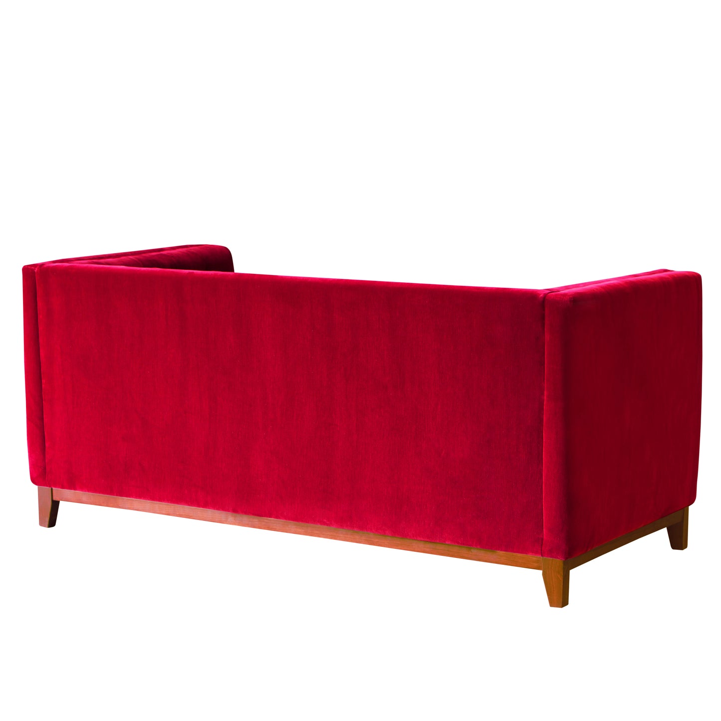 Sofá 3 Cuerpos Roma Velvet Burdeo Latam Home