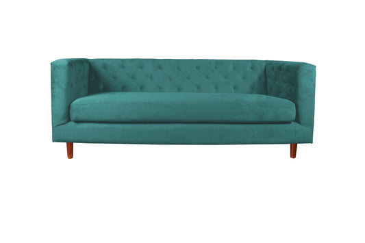 Sofá 3 Cuerpos Brescia Velvet Verde Latam Home