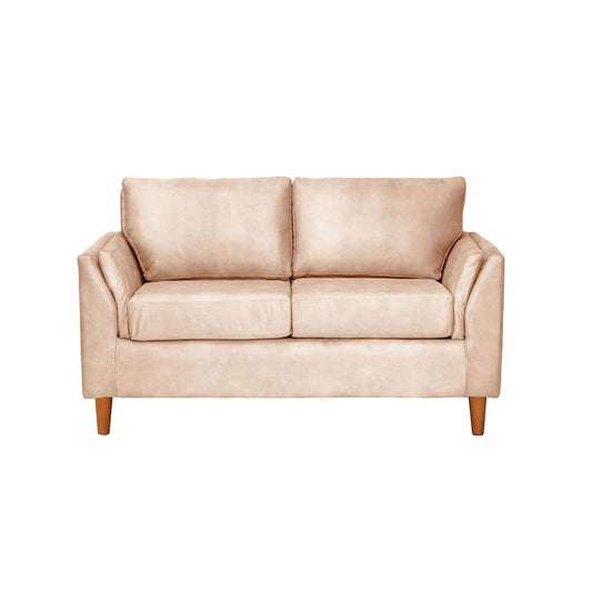 Sofá 2 Cuerpos Milán Cuero 70% Beige Latam Home